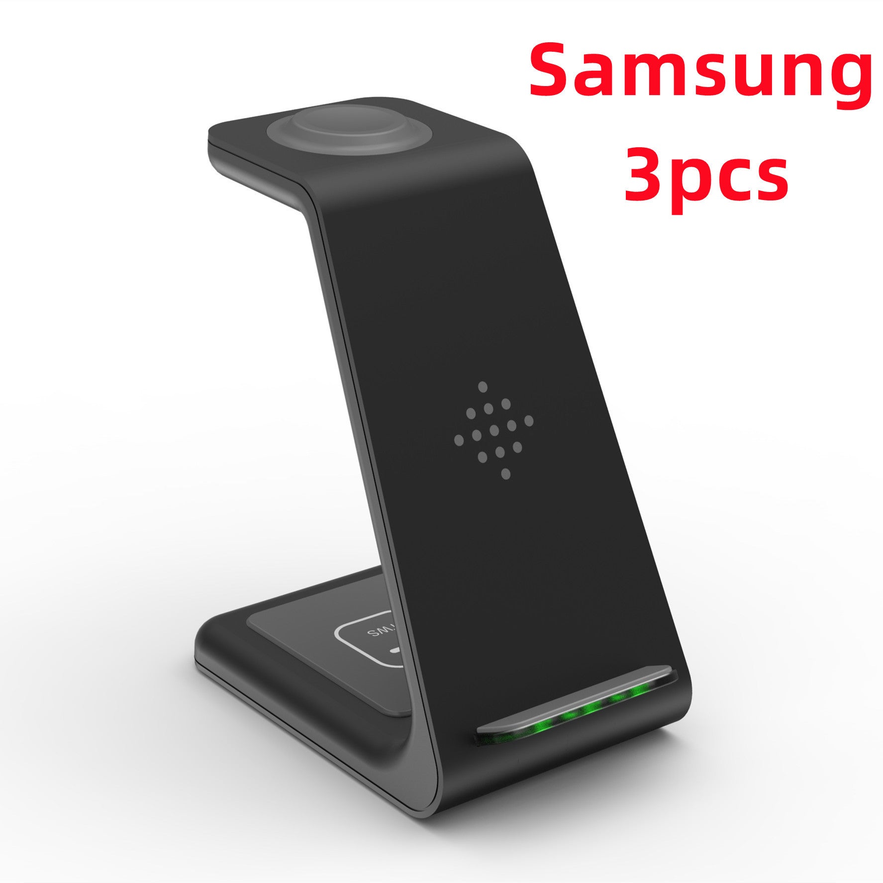 3-in-1 Fast Wireless Charging Station – Phone, Watch & Earbuds Charging Dock Stand