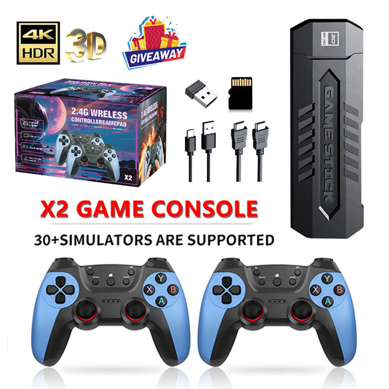 X2 4K Wireless Game Console | Dual Player Fun