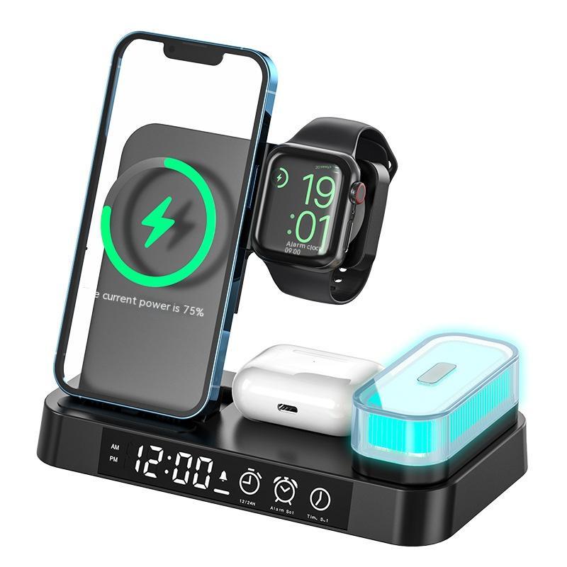 Magnetic 3-in-1 Wireless Charger – Fast Charging Dock for Phone, Watch & Earbuds