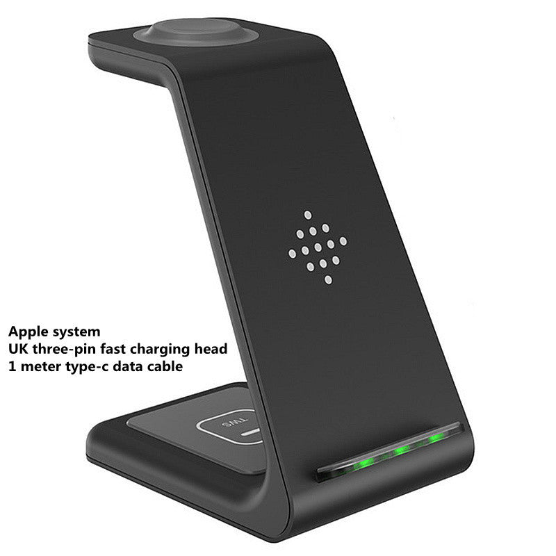3-in-1 Fast Wireless Charging Station – Phone, Watch & Earbuds Charging Dock Stand